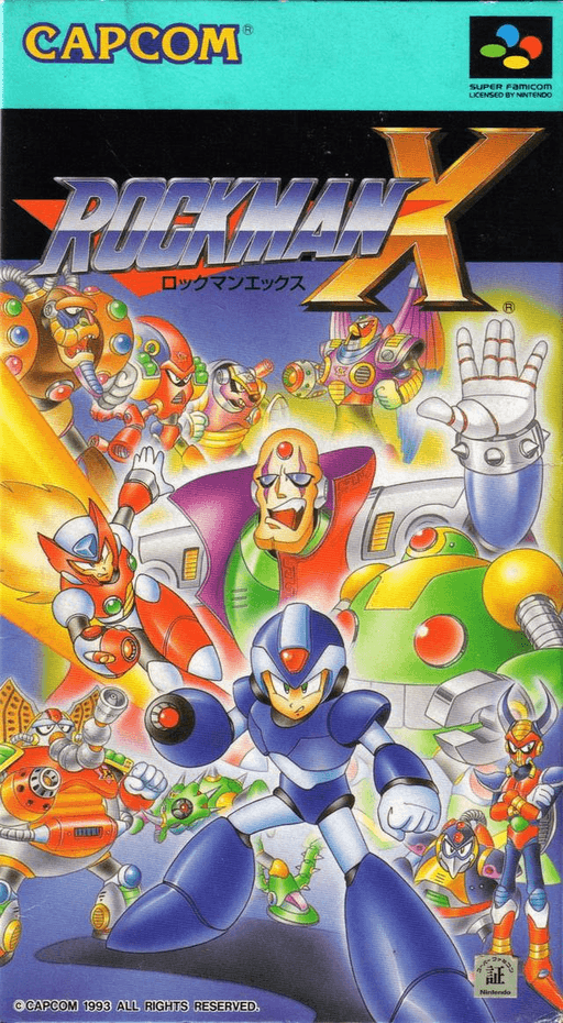 Rockman X box art for Super Famicom